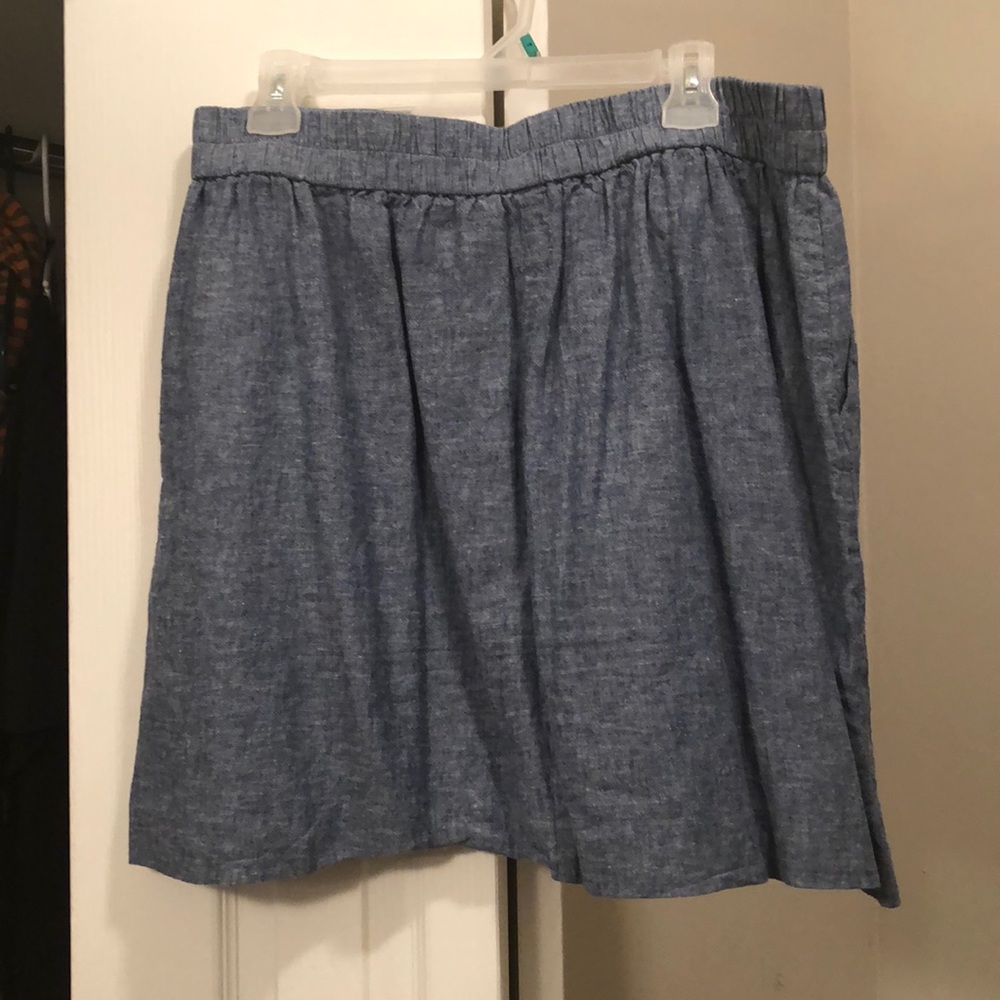 LOFT denim-styled skirt